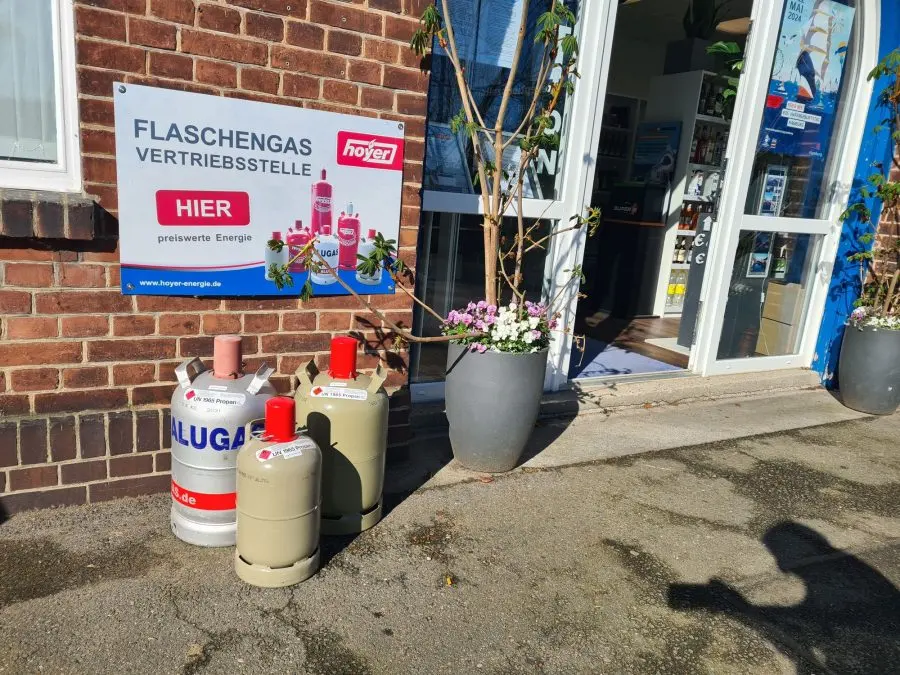 Gasolflaskor att byta vid receptionen
